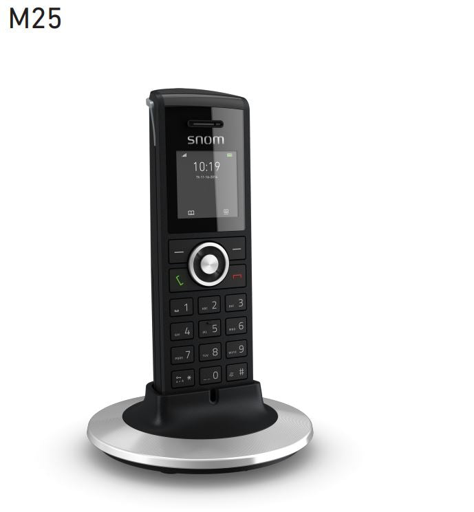 SNOM M25 Office Handset, Colour Screen, 75 Hours Standby Time, 3.5mm Headset Jack,  Multiple Language Support SNOM M25 Office Handset, Colour Screen, 75 Hours Standby Time, 3.5mm Headset Jack,  Multiple Language Support